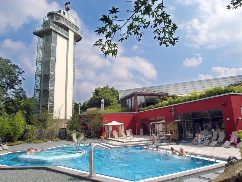 The pool at Grugapark Therme, Essen Photo: Grugapark Therme, Germany