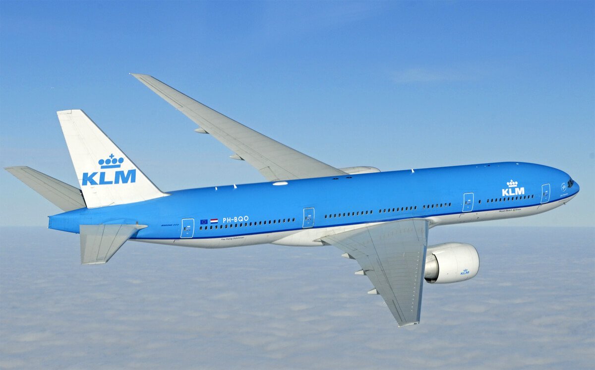 Photo of the KLM aircraft KLM flight