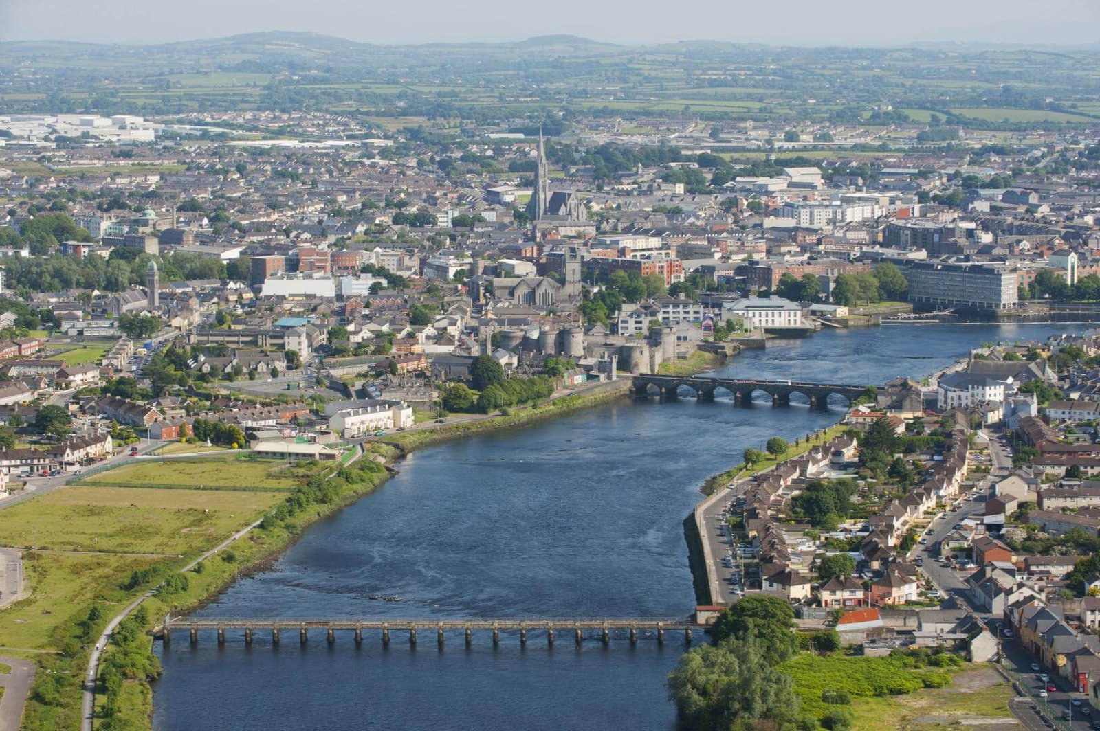 Photo of the River Shannon, Limerick, Ireland Limerick on the west coast of the River Shannon