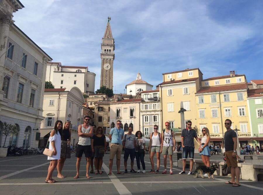 Photos of tourists in Piran Walking Tour of Piran, Slovenia