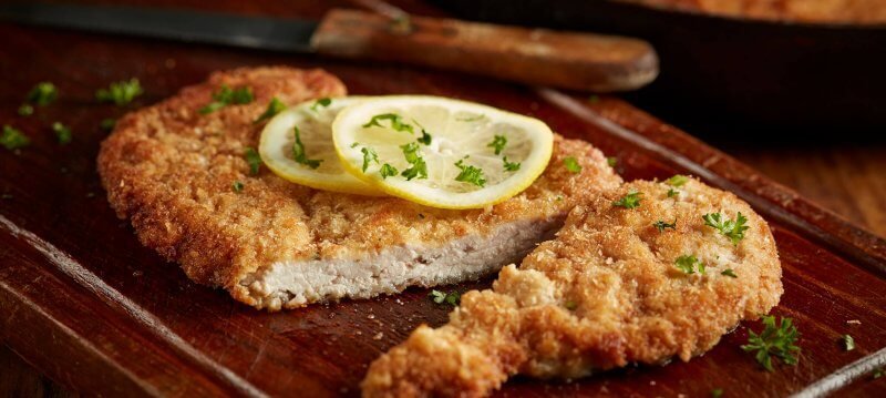 Schnitzel dish