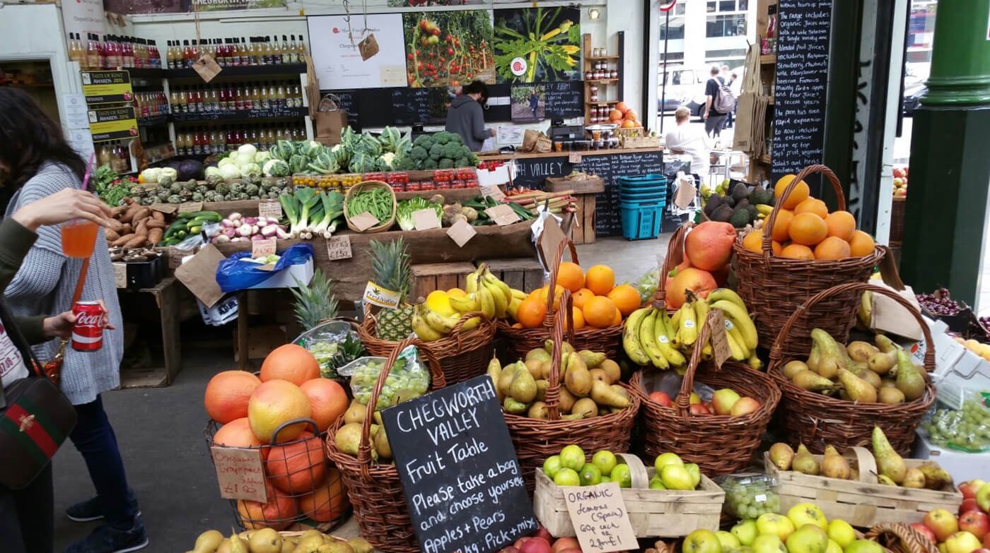 Products at the Limerick Dairy Market Dairy Market, Limerick