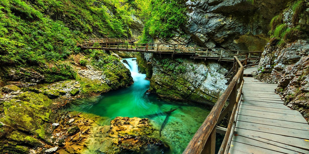The Vintgar Gorge in Slovenia Wintgar Gorge