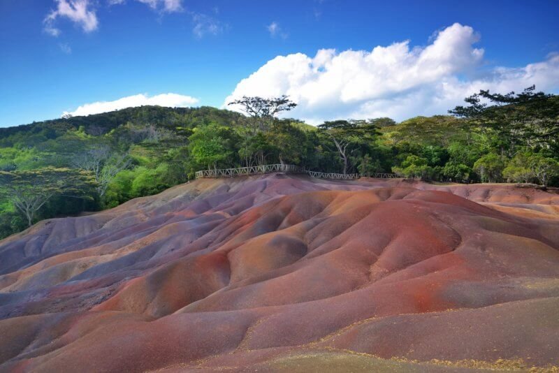 The Seven Colored Sands of Mauritius National Park Seven-colored sands