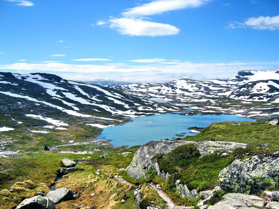 The high plateau of Hardangervidda