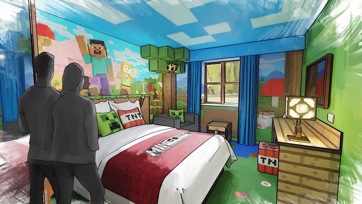 The world’s first Minecraft‑themed hotel is set to open in Britain: what awaits fans of the game.