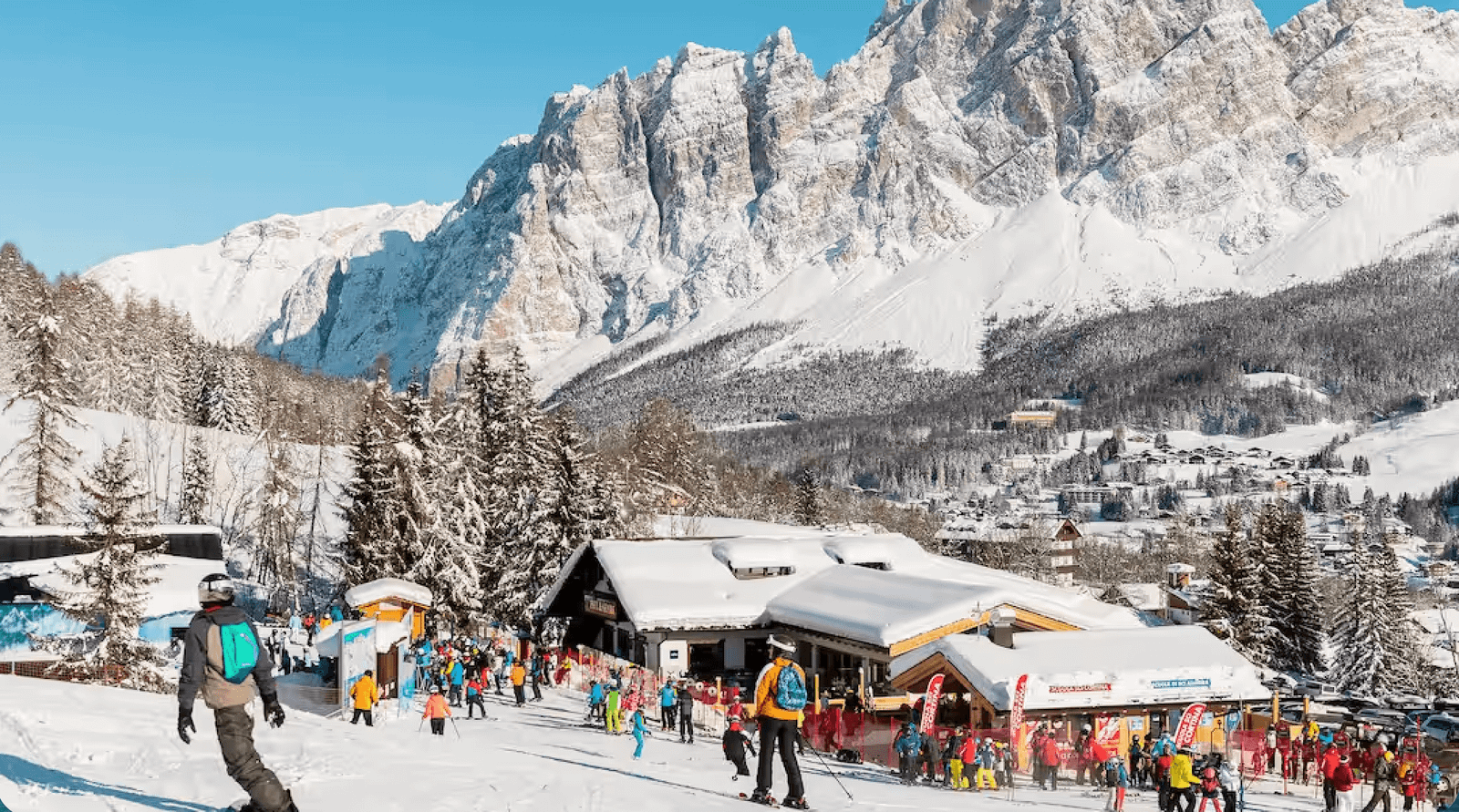 Cortina d’Ampezzo is a beautiful and prestigious resort in the Dolomites. Cortina d’Ampezzo in the Dolomites