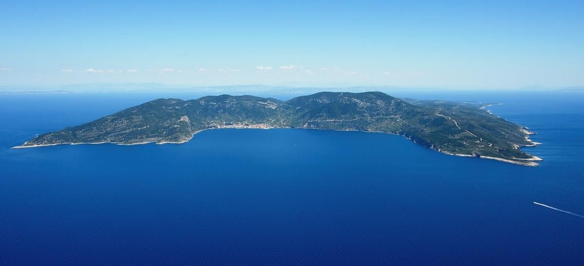 Panorama of the island of Vis